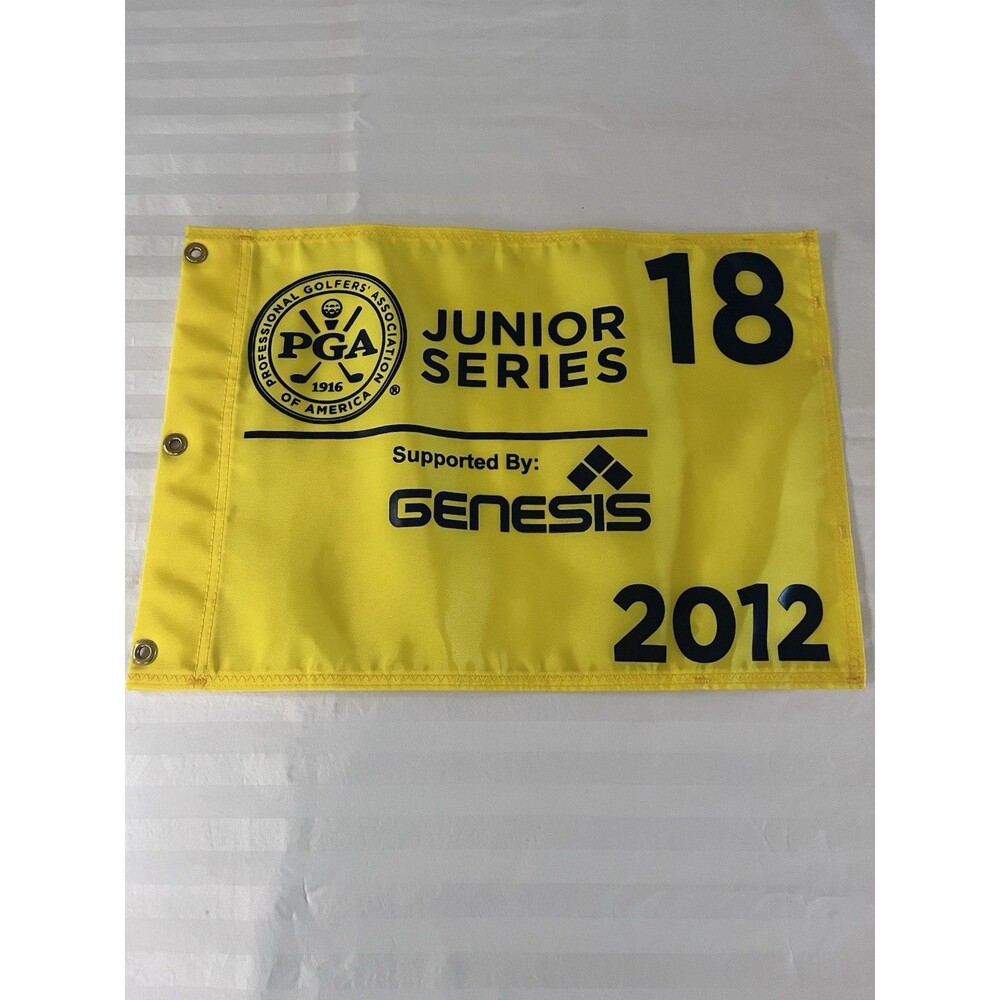 2012 PGA Junior Series Golf Pin Flag 18 Penn State Blue Course Genesis New